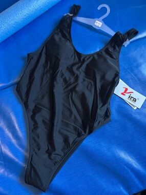 Yira black onepiece swimsuit size m